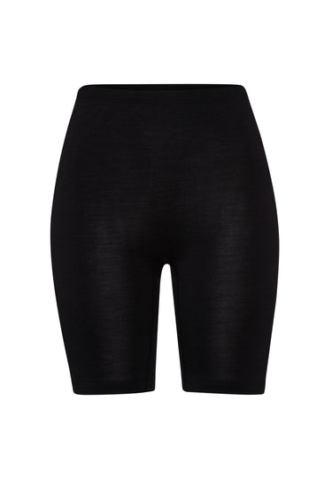 71421 Woolen Silk W Short Leg - 018 Black